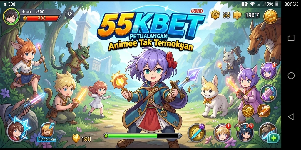 Tangkapan layar menampilkan aksi seru dalam gameplay Anime.