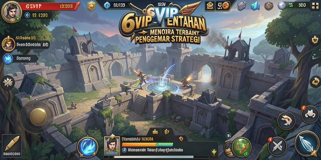 Gameplay seru di Tower Defense 6SVIP dengan aksi strategi.