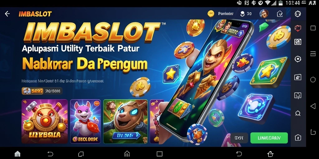 Tangkapan layar IMBASLOT yang menunjukkan antarmuka aplikasi Utility.