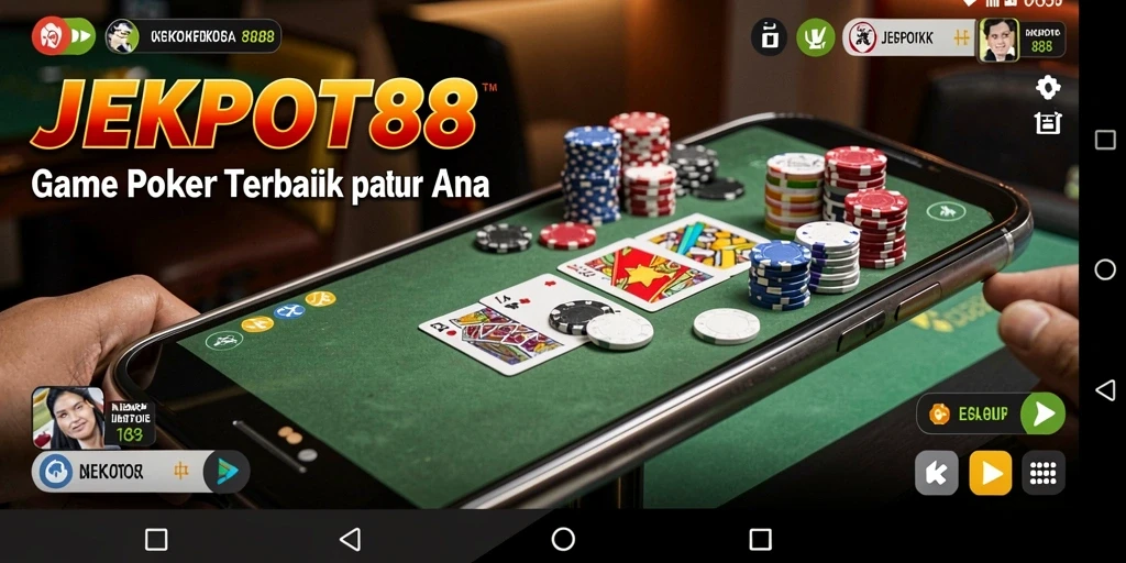 Tampilan gameplay JEKPOT88 yang mendebarkan dan interaktif.