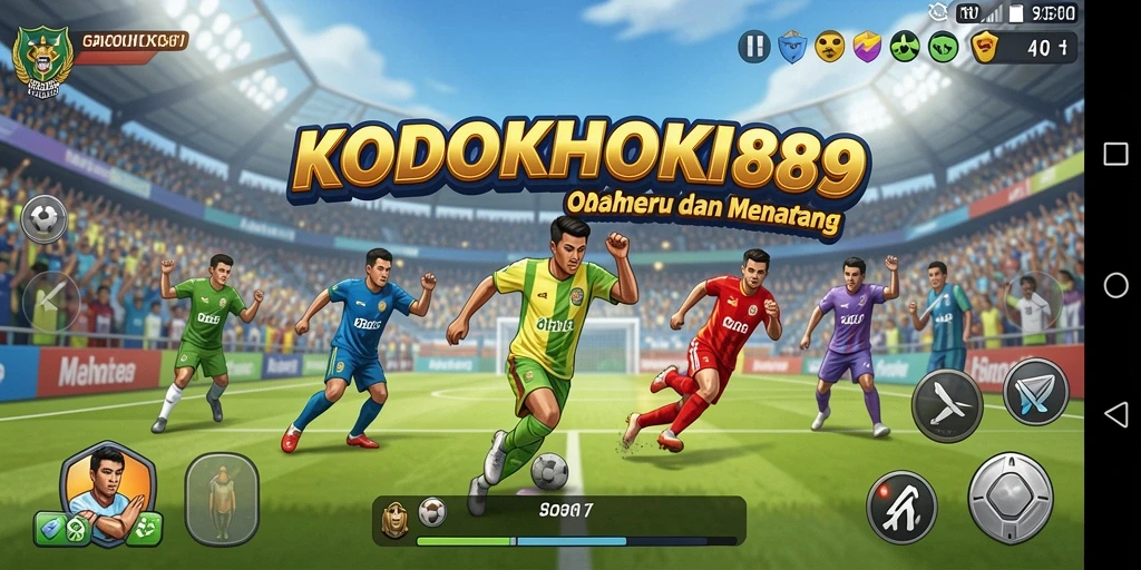 Tampilan gameplay menarik dari KODOKHOKI889 dalam pertandingan olahraga.