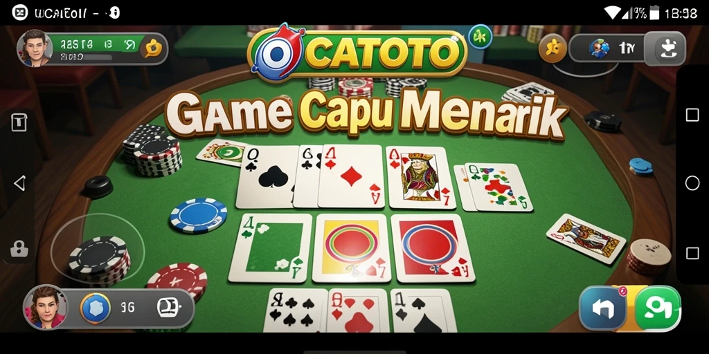 Screenshot gameplay OCATOTO menunjukkan pemain yang sedang menikmati permainan Gaple.