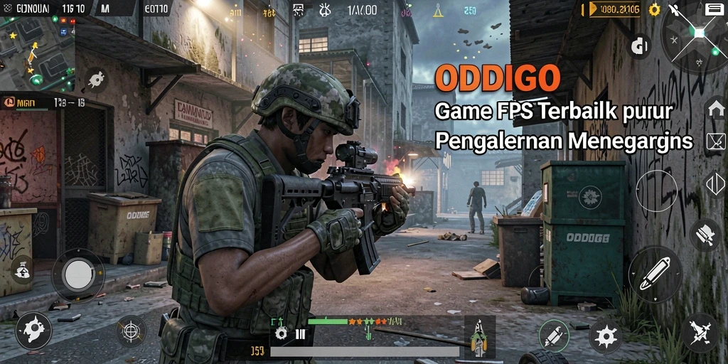 Tampilan gameplay ODDIGO yang memukau dan aksi mendebarkan.