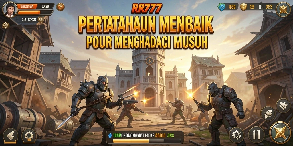 Tangkapan layar gameplay RR777 menunjukkan aksi menara pertahanan yang mendebarkan.