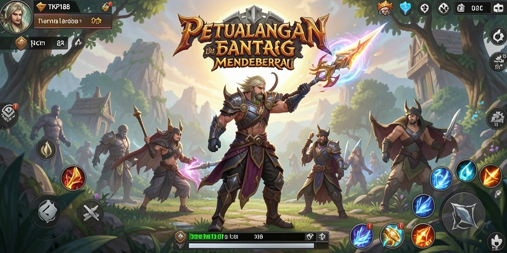 Screenshot gameplay TKP188 yang menampilkan aksi pertarungan seru.